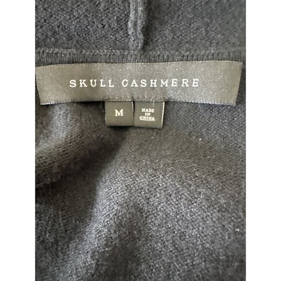 SKULL CASHERE Cotton Cashmere Full Zip Sweater Medium - Picture 3 of 11